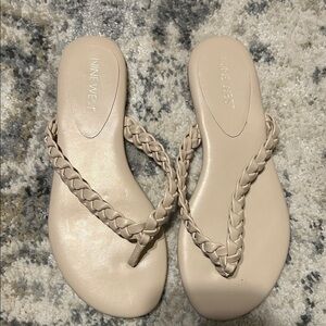 Nine West Women's Braided Tan Sandals